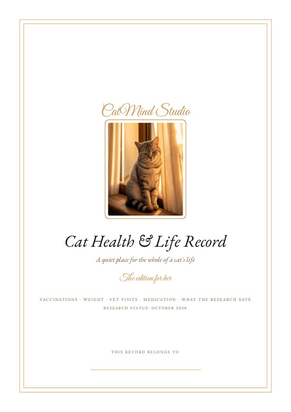Cover: Cat Health & Life Record